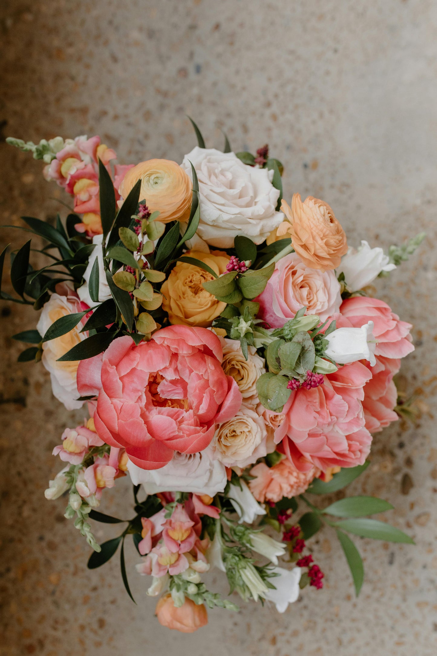 the bridal bouquet.