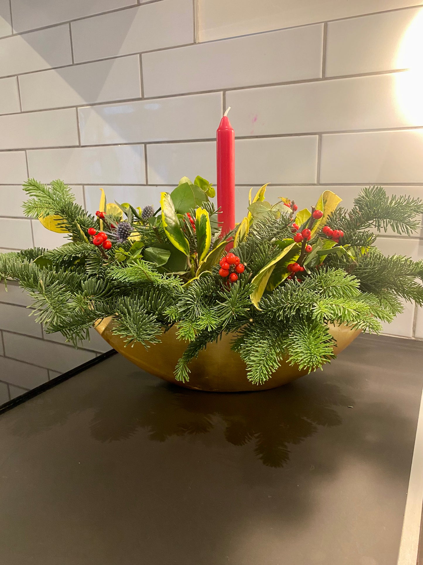 Golden Table Centrepiece