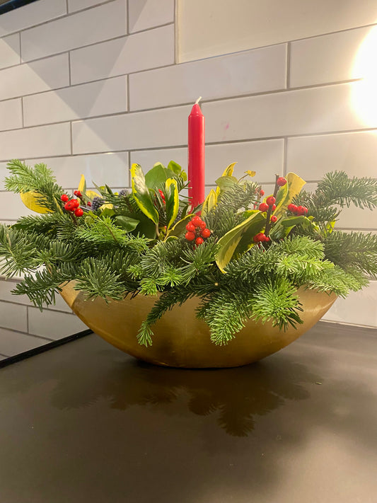 Golden Table Centrepiece